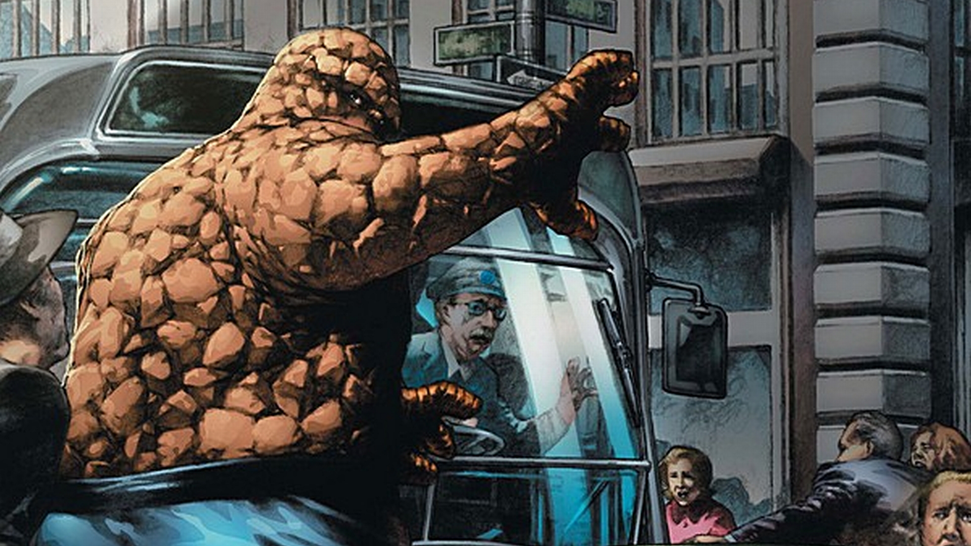 the thing wallpaper,fantastic four,thing,superhero,fictional character,art