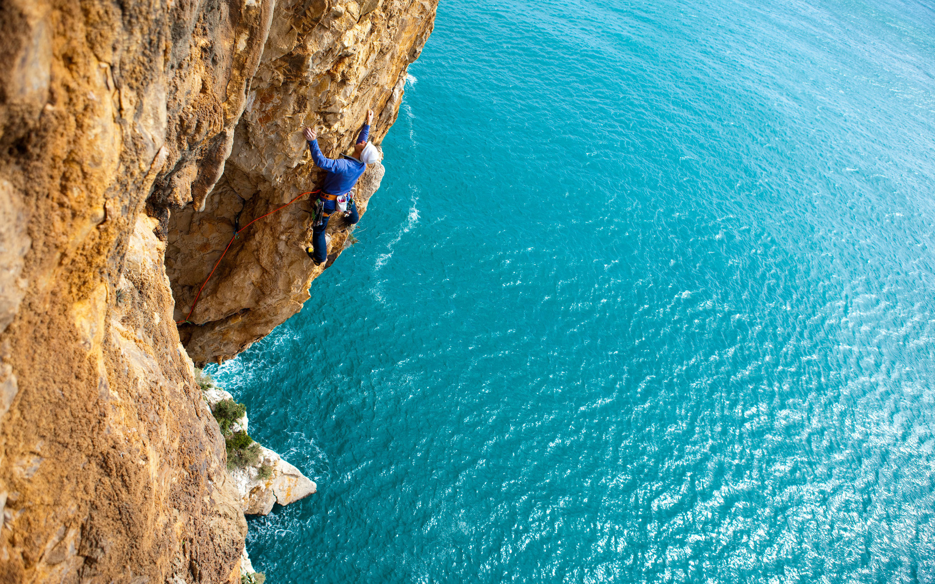 fondo de pantalla de escalada en roca,acantilado,mar,costa,rock,ensenada