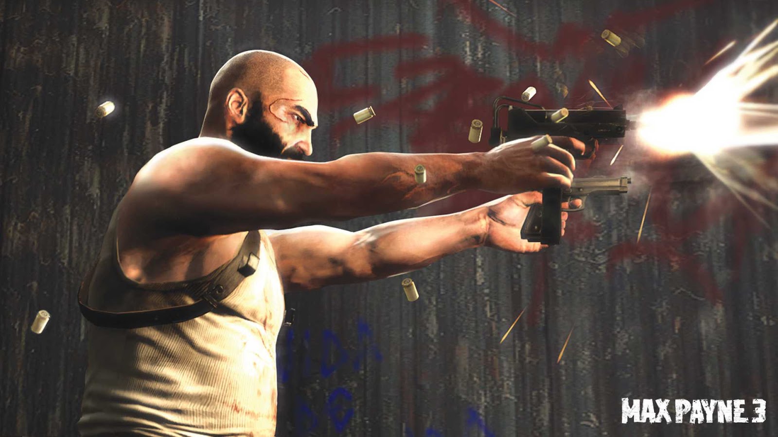 max payne wallpaper,arm,muscle,barechested,gunshot,chest