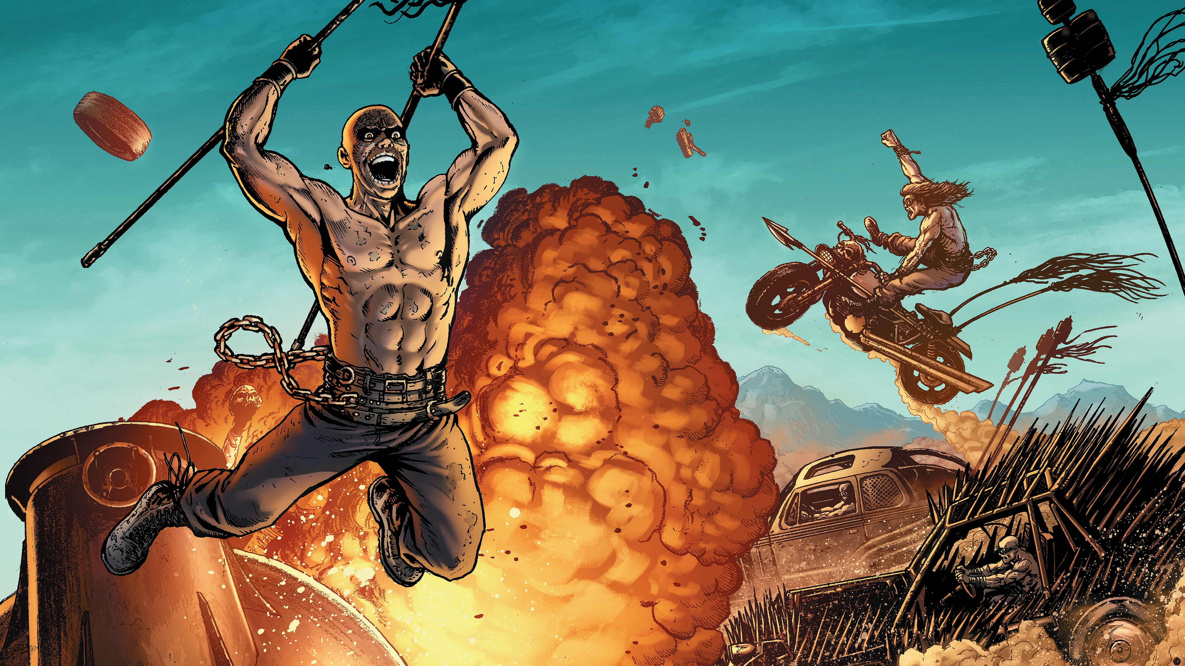 mad max iphone wallpaper,cg artwork,mythology,fictional character,fiction,action adventure game