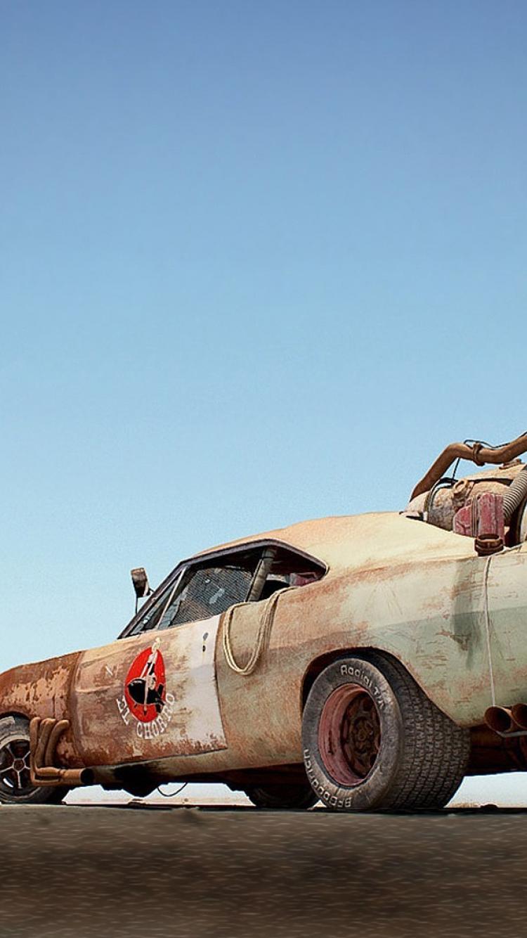 mad max iphone wallpaper,land vehicle,vehicle,car,coupé,classic car