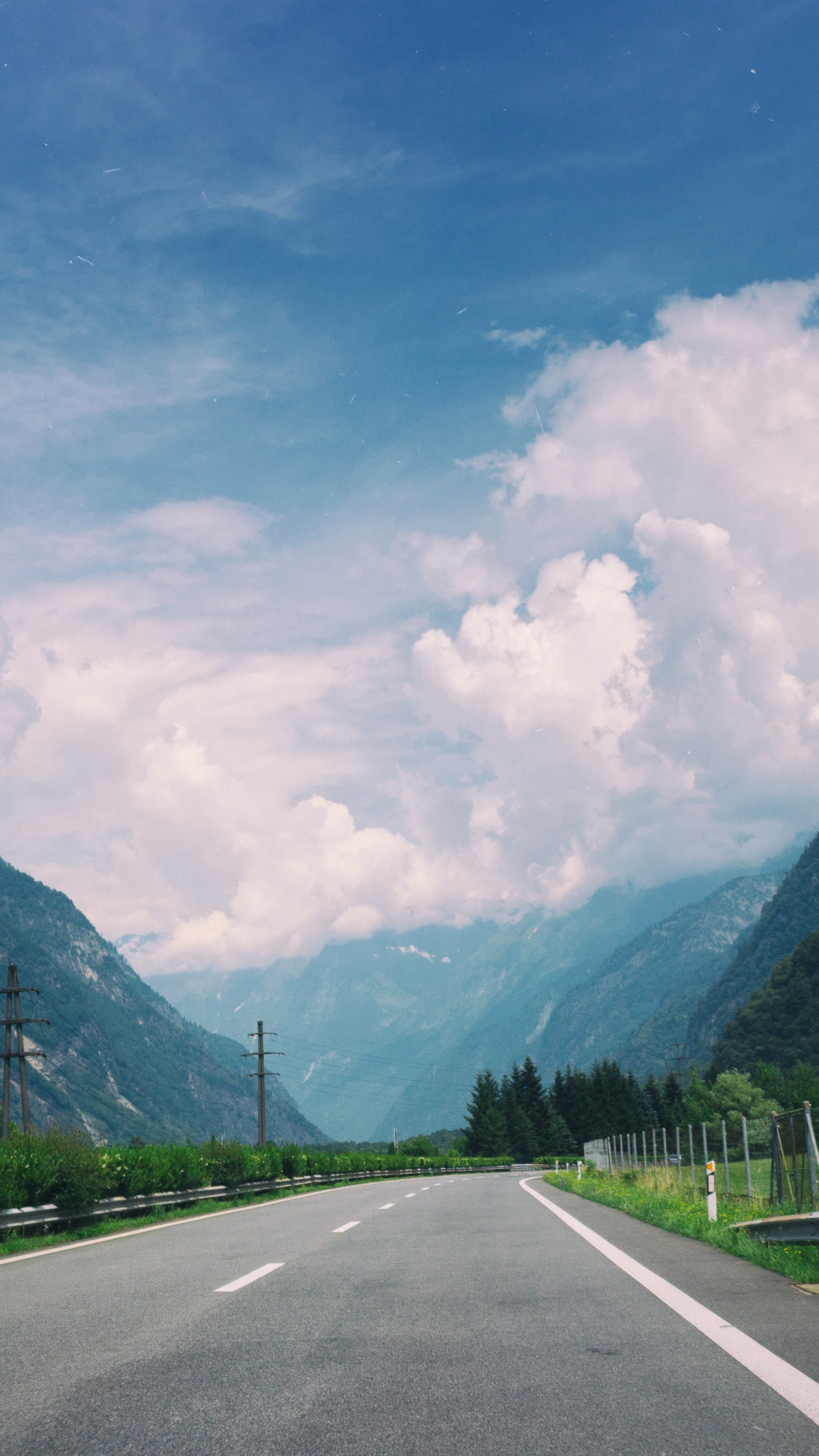 road wallpaper iphone,sky,mountainous landforms,natural landscape,road,highland