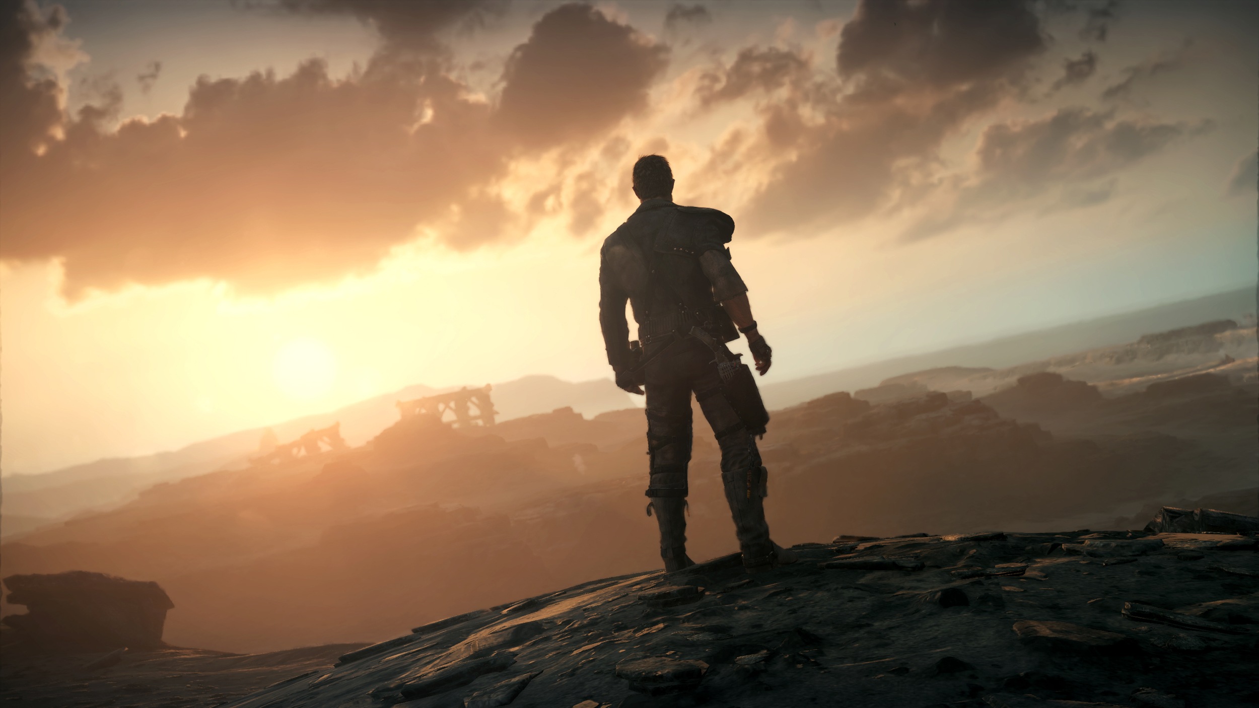 mad max game wallpaper,cielo,horizonte,montaña,nube,en pie