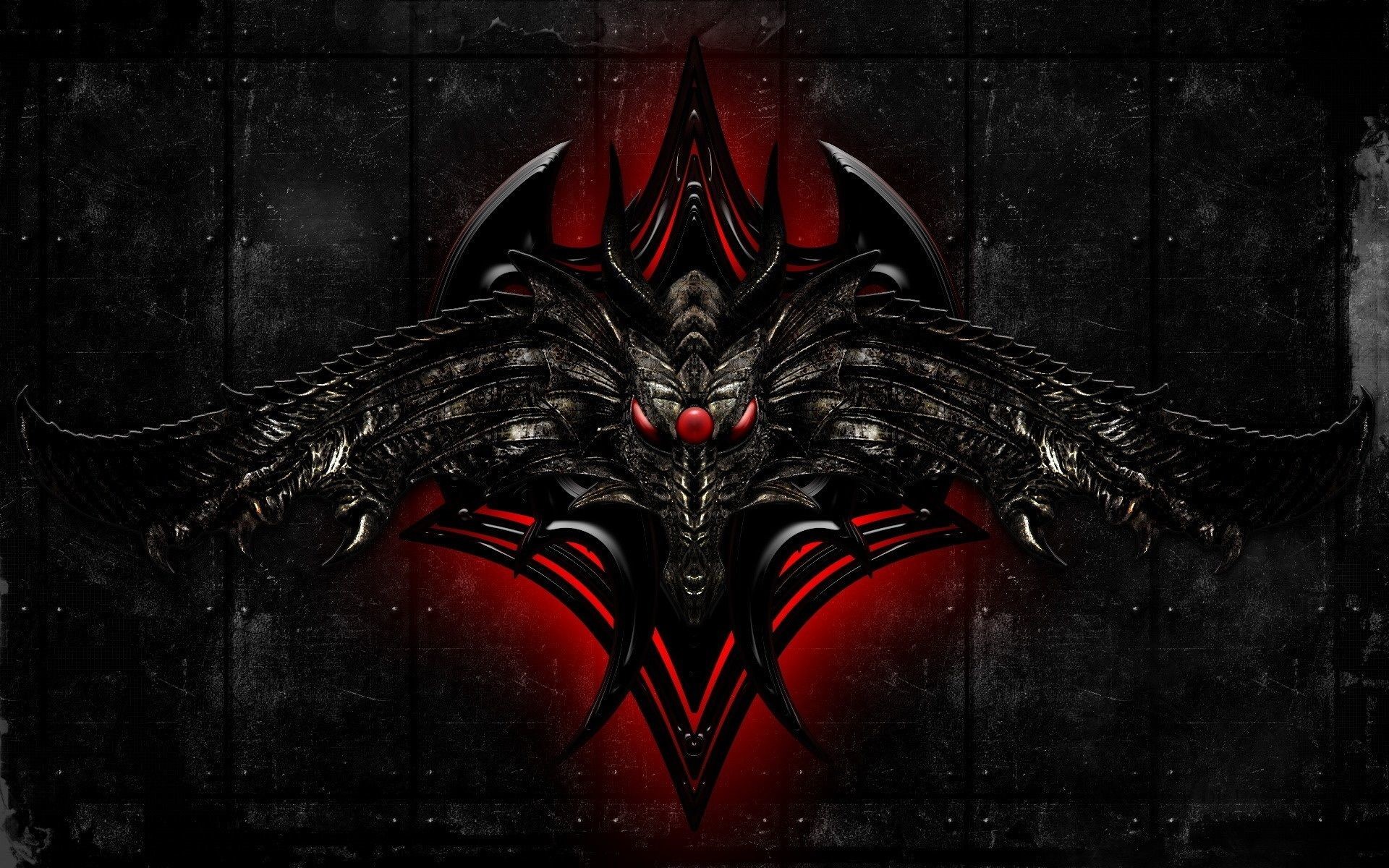 drago nero wallpaper hd,buio,nero,rosso,demone,disegno grafico
