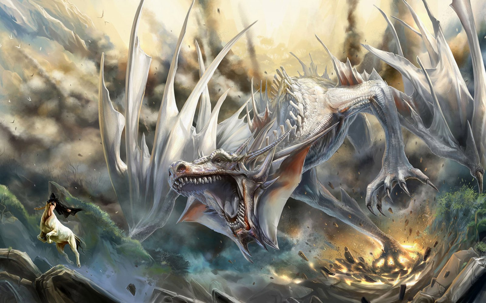dragones wallpaper hd,dragon,cg artwork,fictional character,mythology,mythical creature