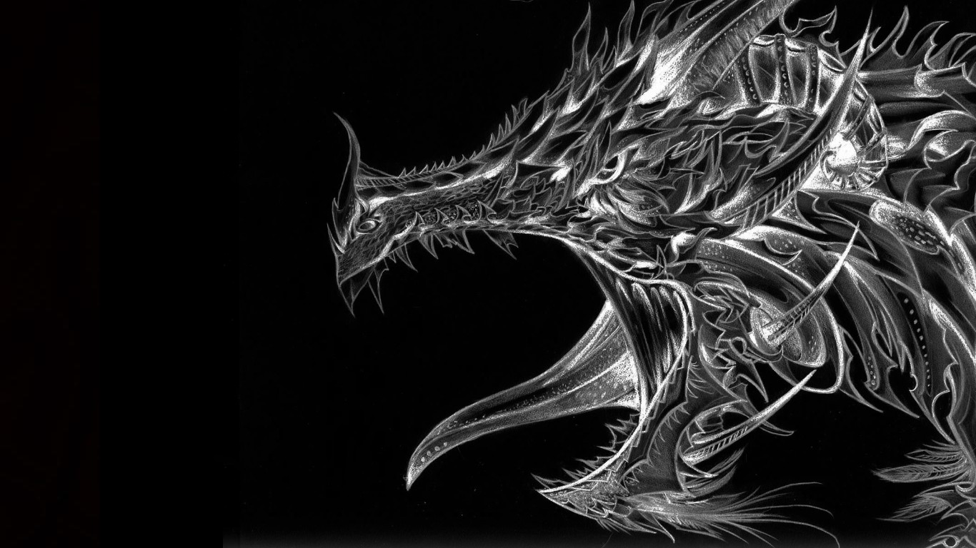 sfondi hd dragon 1366x768,drago,personaggio fittizio,illustrazione,cg artwork,disegno grafico
