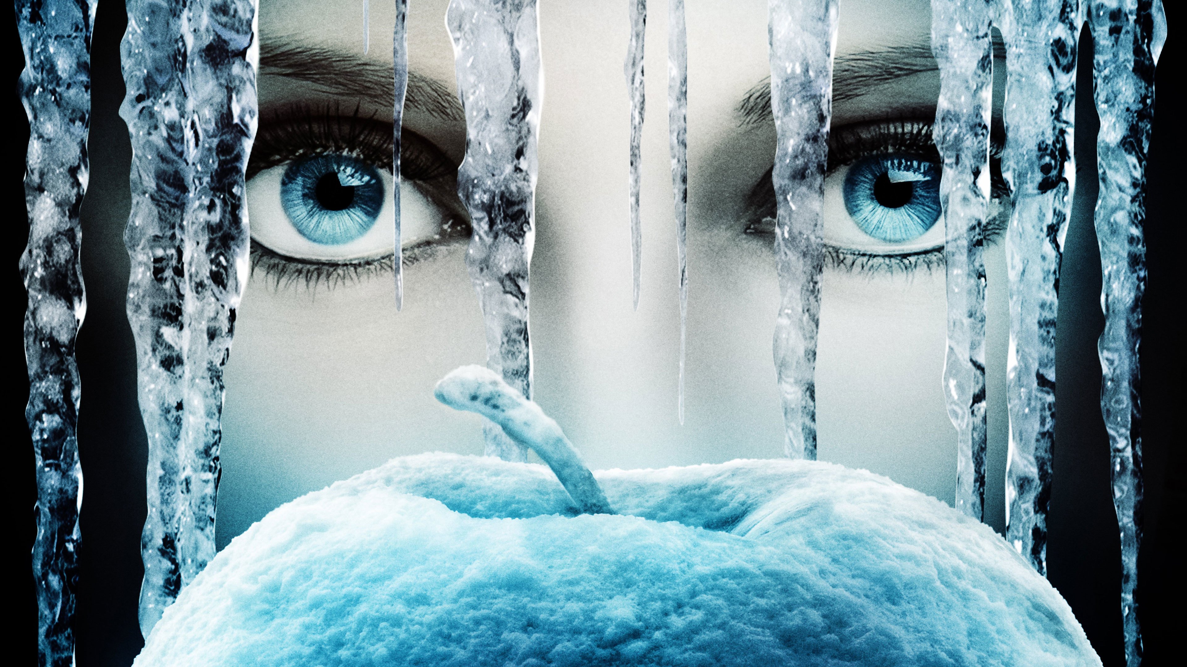 once upon a time wallpaper hd,blue,freezing,water,winter,eye