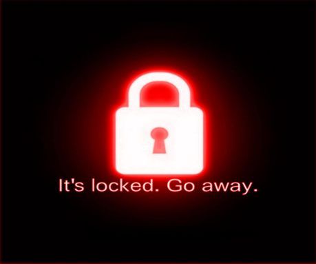 it's locked go away wallpaper,red,padlock,lock,text,light