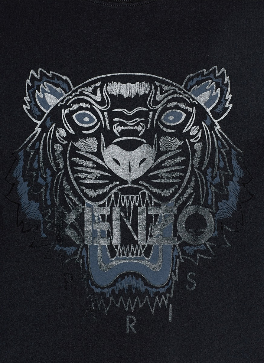 kenzo wallpaper,t shirt,illustration,head,felidae,sleeve