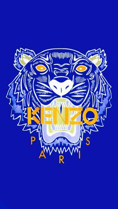 carta da parati kenzo,cresta,illustrazione,font,simbolo,felidae