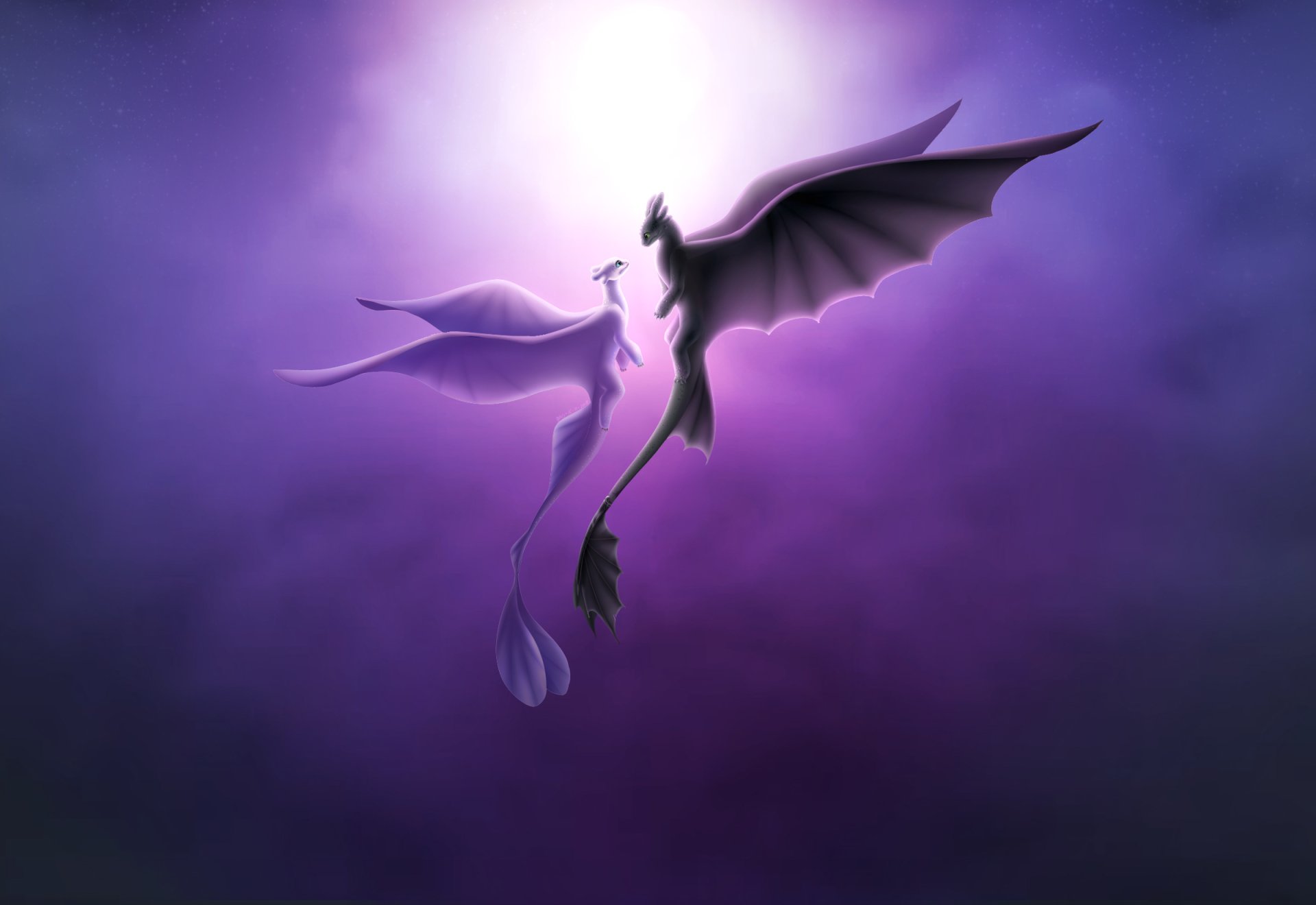 あなたのドラゴンのhd壁紙を訓練する方法,紫の,バイオレット,羽,空,架空の人物