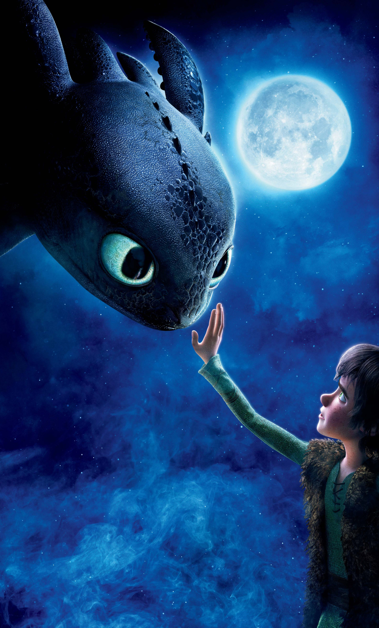 how to train your dragon hd wallpaper,animated cartoon,fish,animation,marine biology,moon