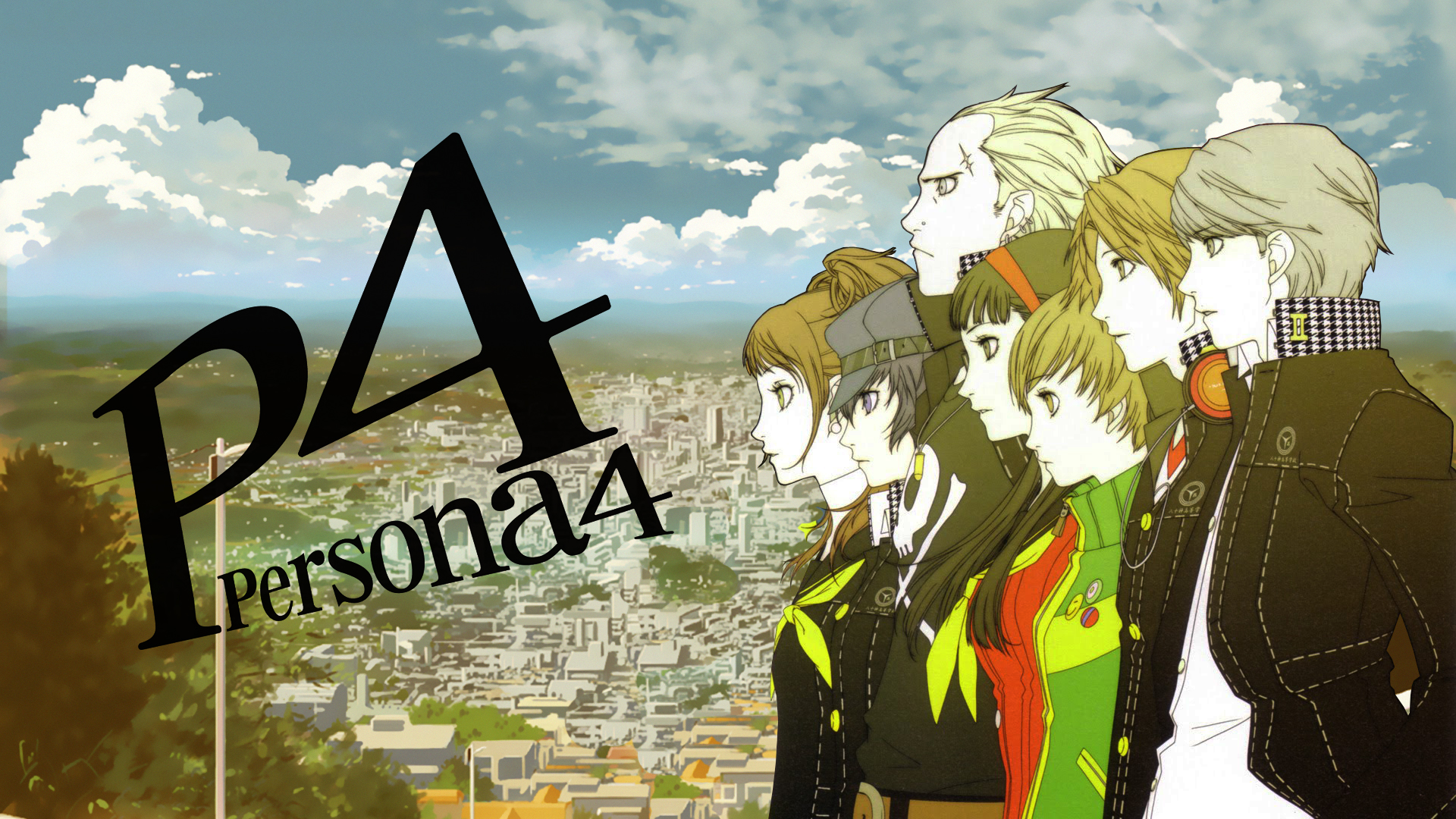 persona 4 phone wallpaper,cartoon,anime,font,illustration,animation