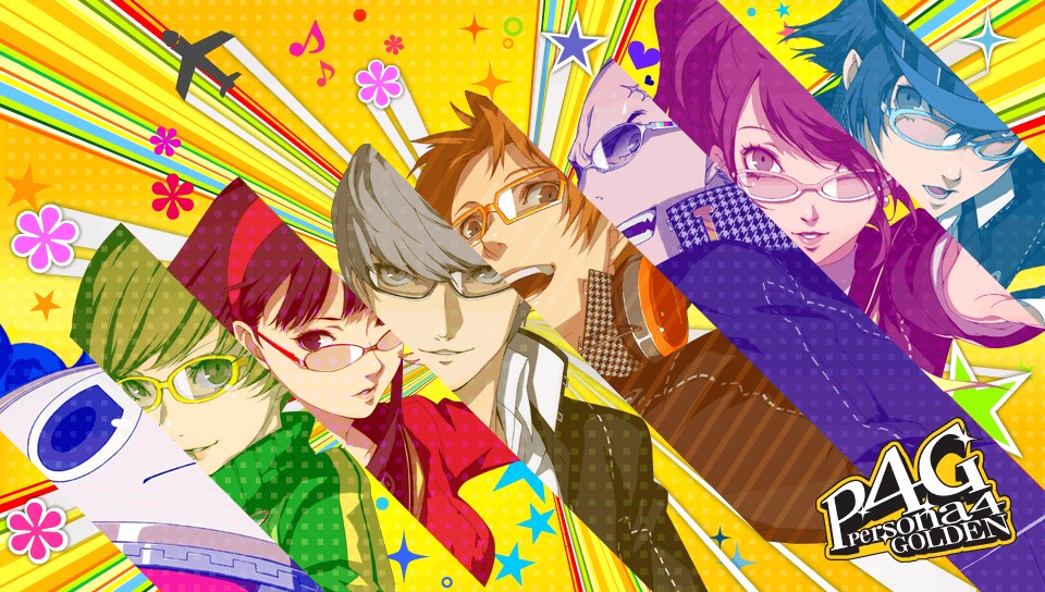 persona 4 fond d'écran doré,dessin animé,anime,conception graphique,illustration,art