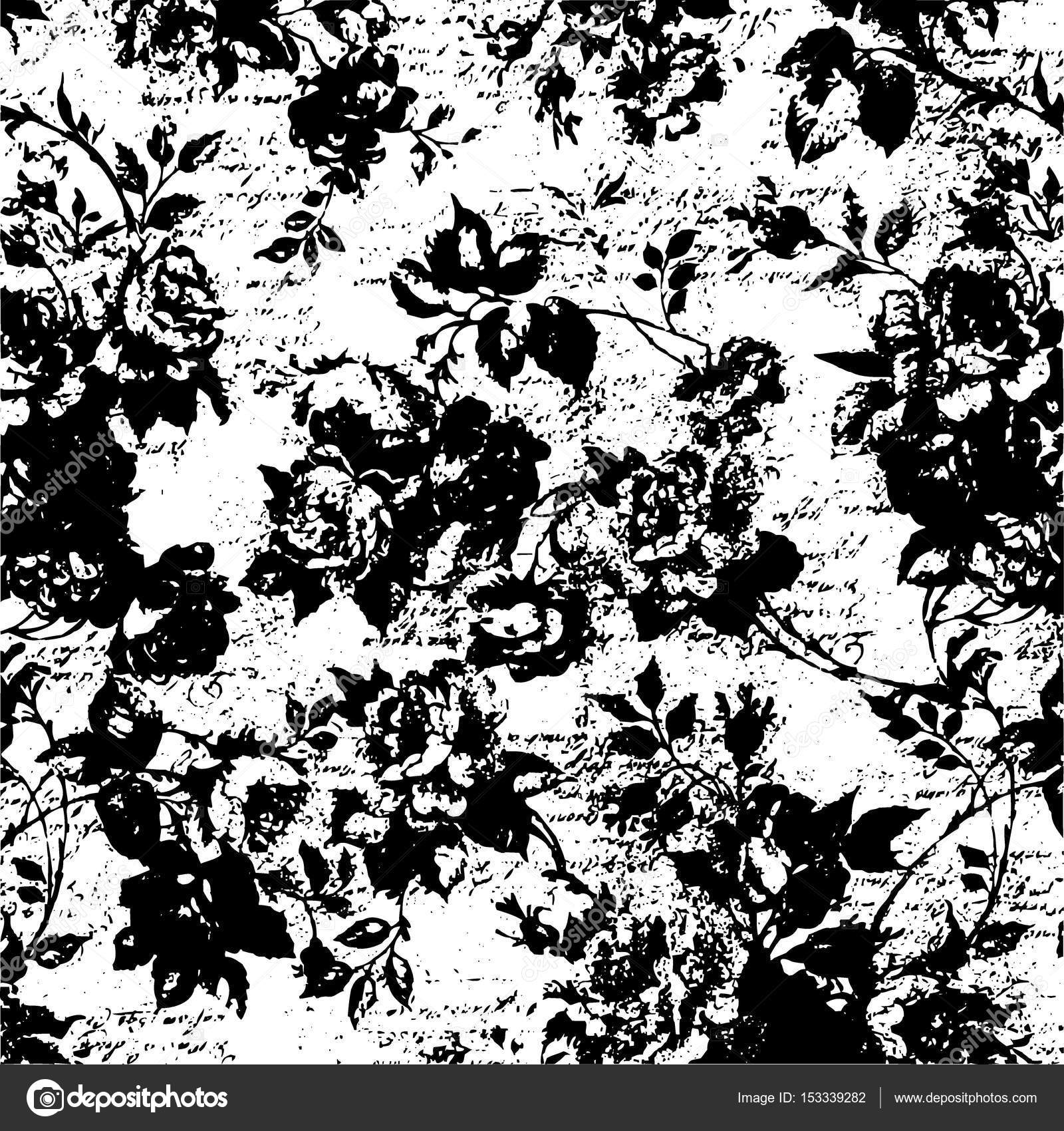 old rose wallpaper,black and white,pattern,monochrome photography,monochrome,branch