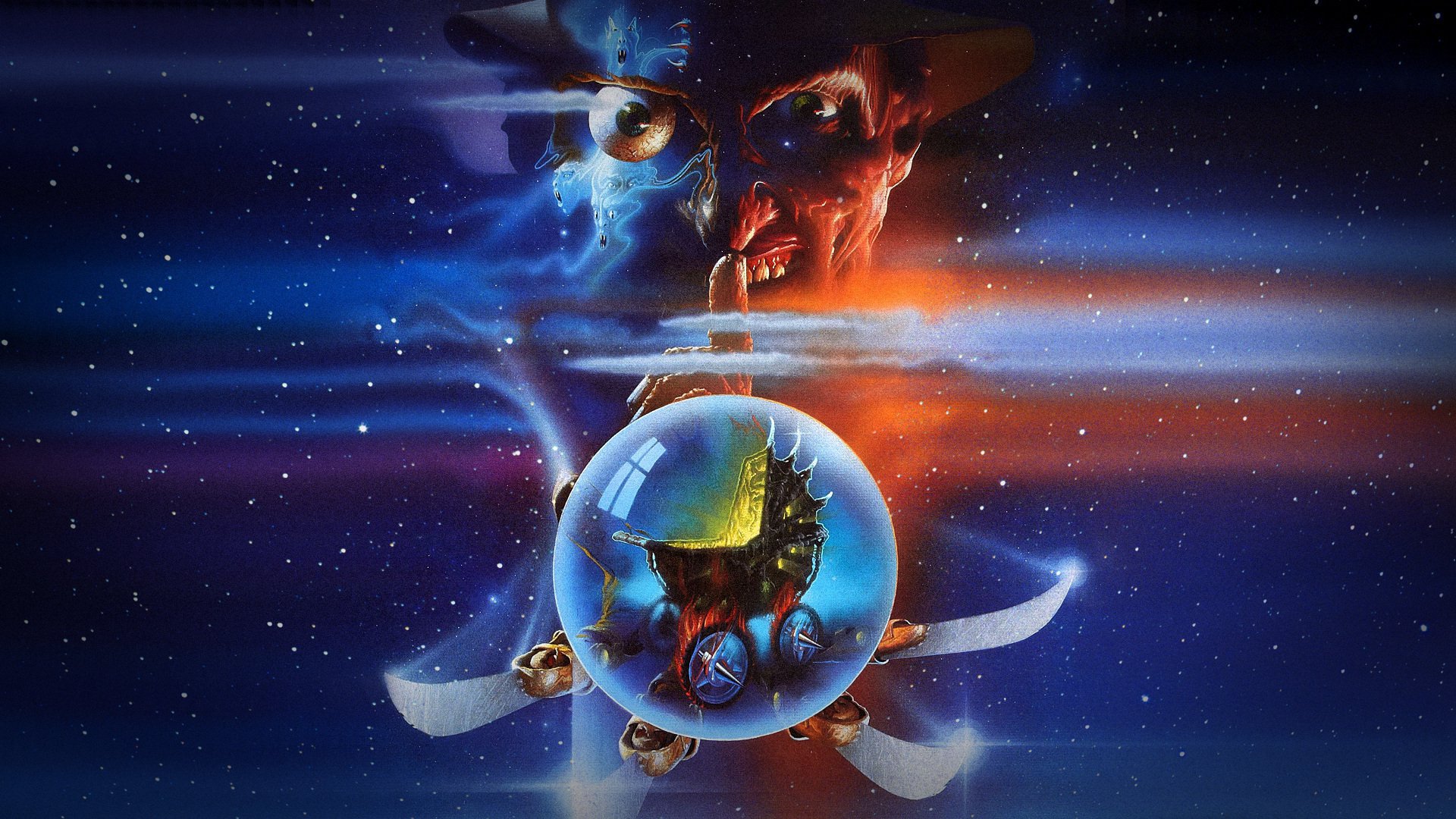 nightmare on elm street wallpaper,outer space,space,sky,atmosphere,graphic design