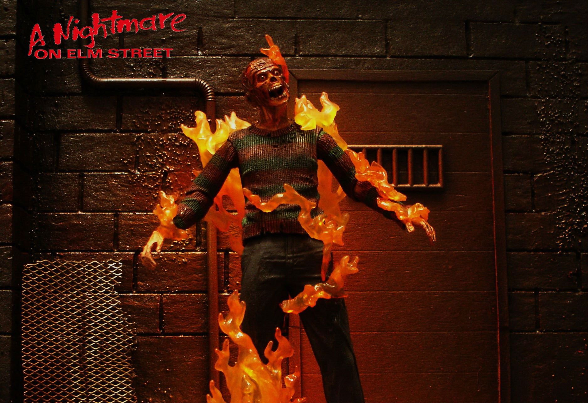 nightmare on elm street wallpaper,fictional character,action figure,pc game,art,screenshot