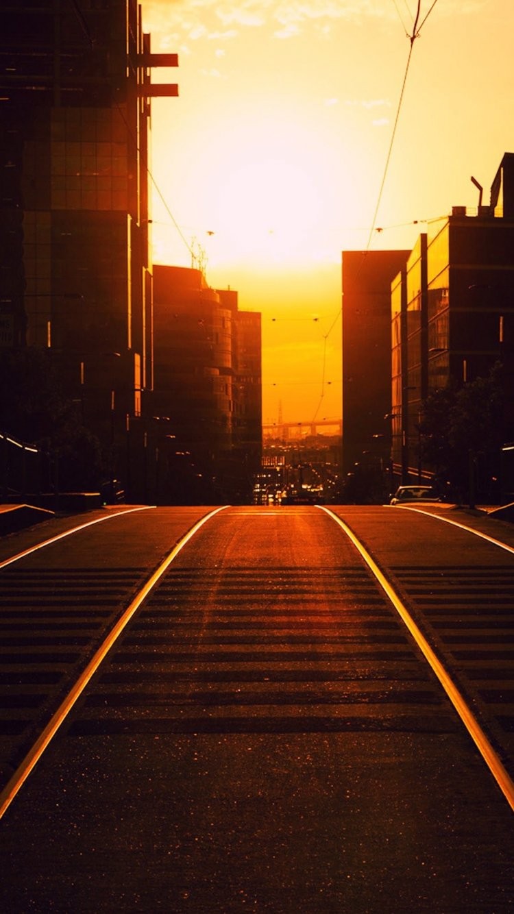 straßentapete hd,himmel,stadt,gelb,straße,morgen