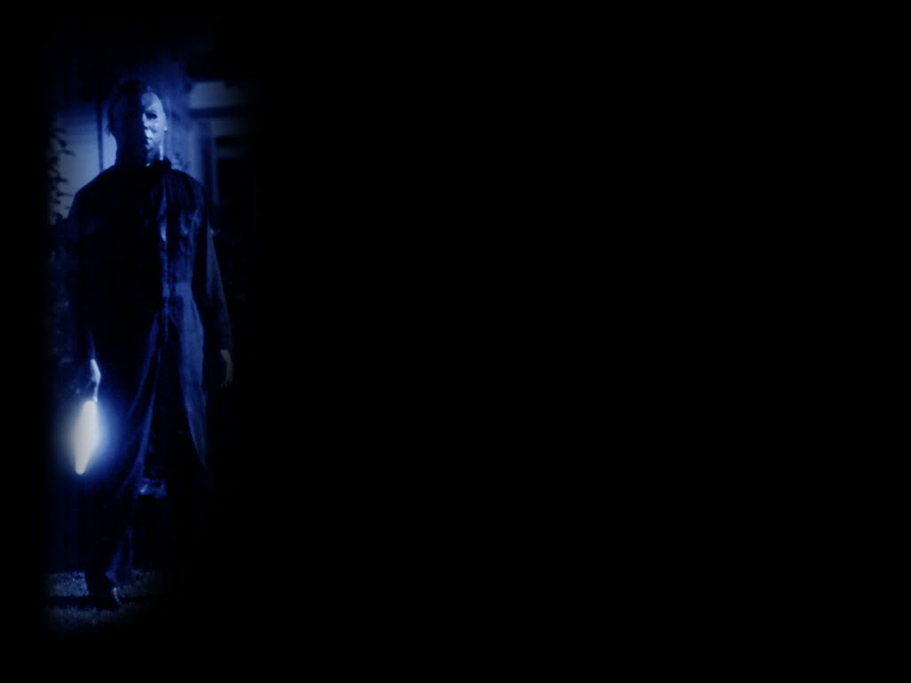 michael myers de pantalla en vivo,negro,oscuridad,azul,ligero,azul eléctrico