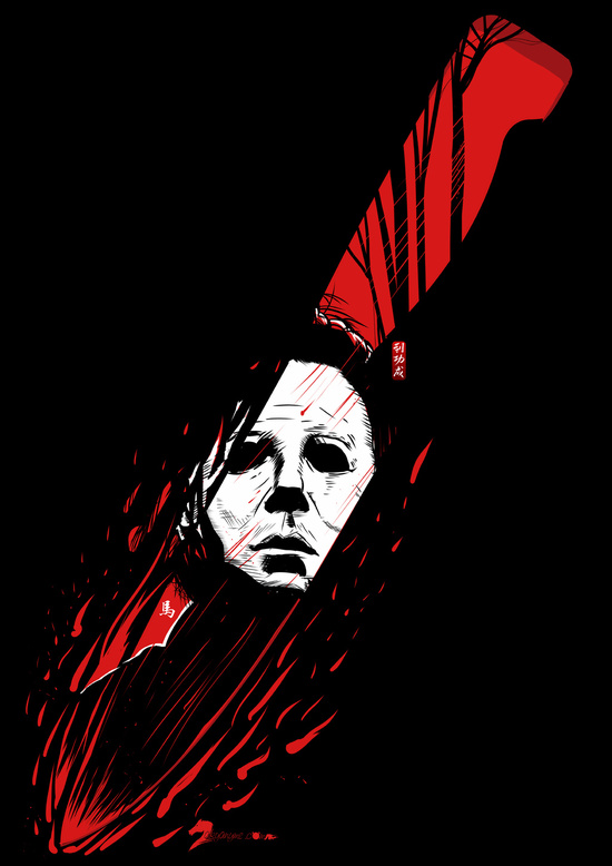 michael myers live wallpaper,illustrazione,personaggio fittizio,manifesto,disegno grafico,maglietta