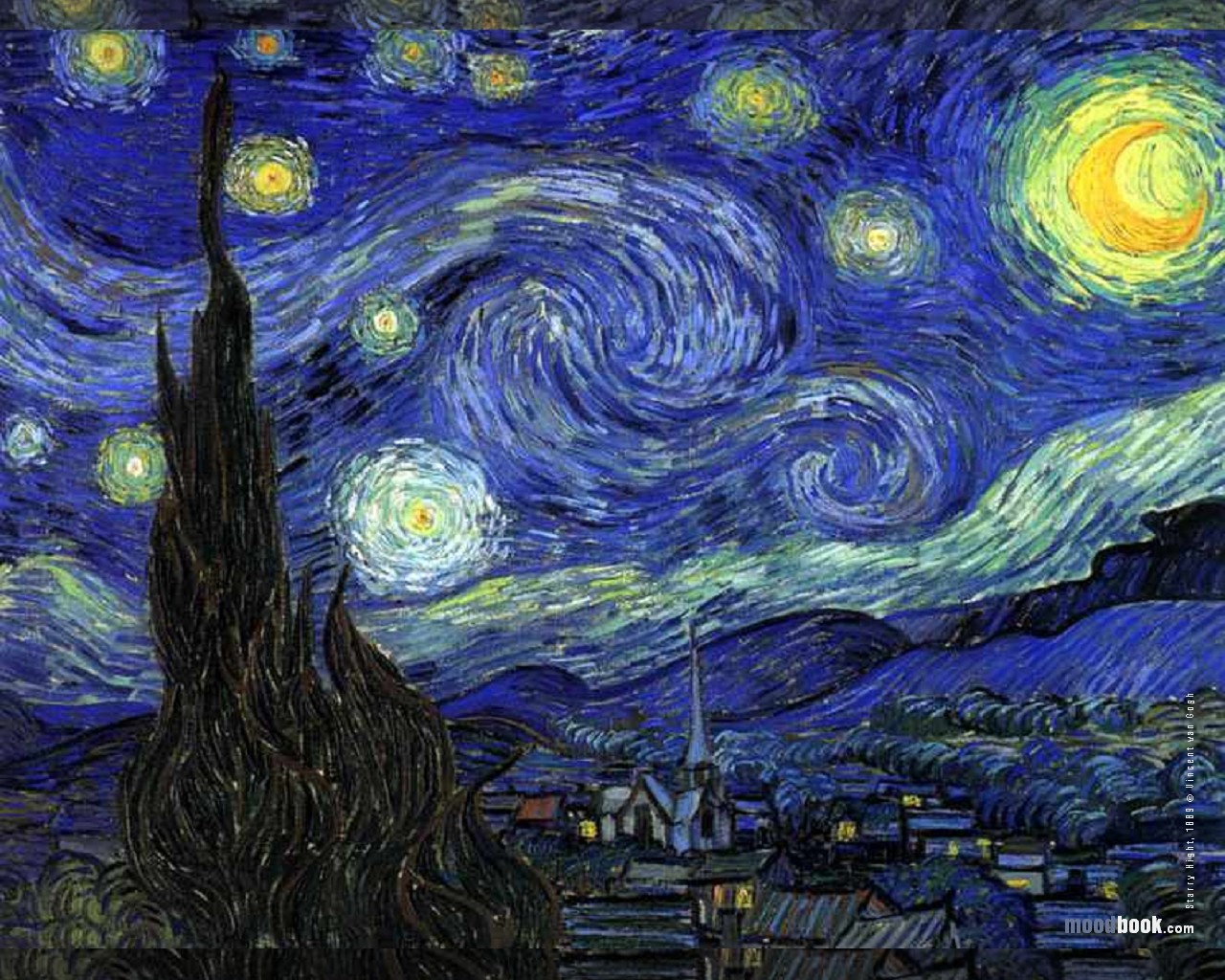 sfondo di vincent van gogh,pittura,arte,albero,illustrazione,atmosfera