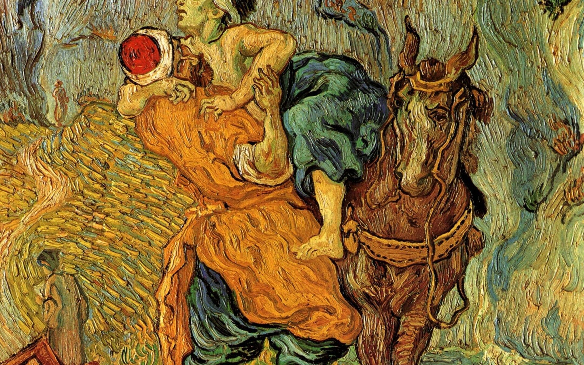 sfondo di vincent van gogh,arte,mitologia,illustrazione,personaggio fittizio,arazzo