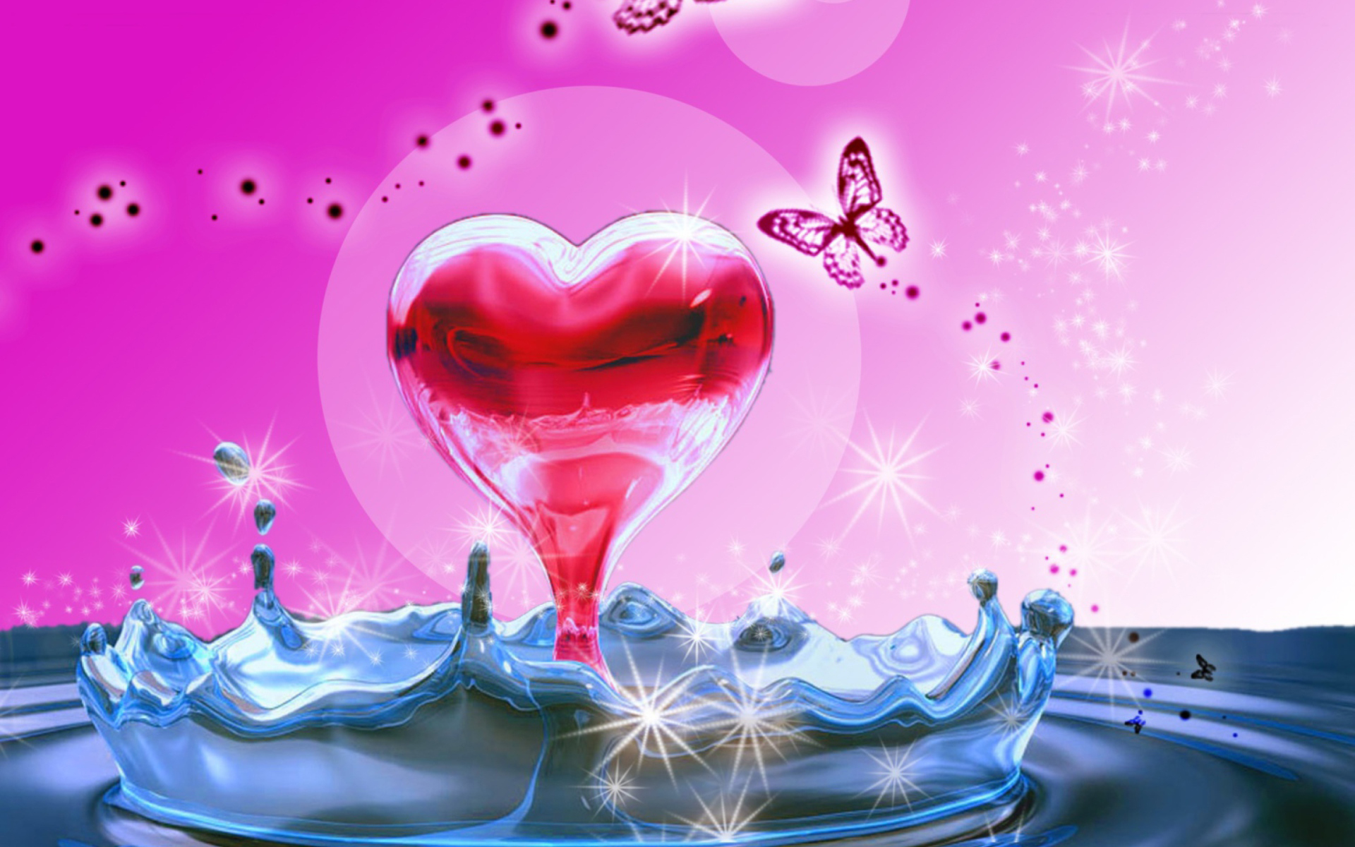 2016 amor fondo de pantalla,amor,día de san valentín,corazón,rosado,agua