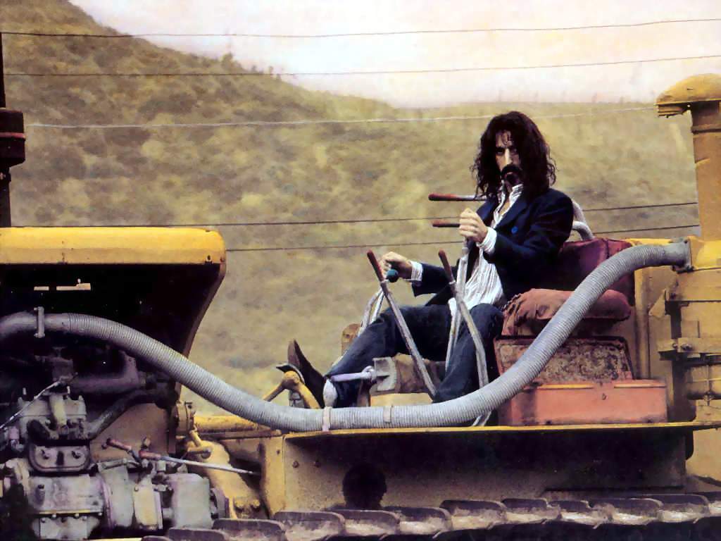 frank zappa wallpaper,vehicle,photography,construction equipment,wheel