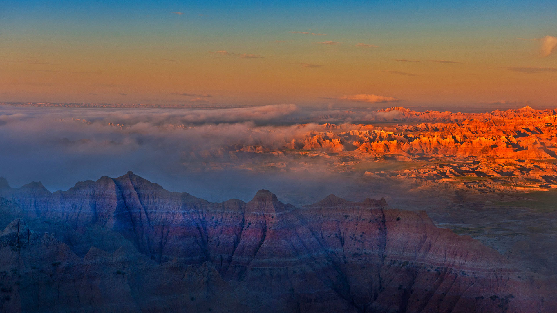 バッドランズの壁紙,空,雲,自然の風景,地平線,山