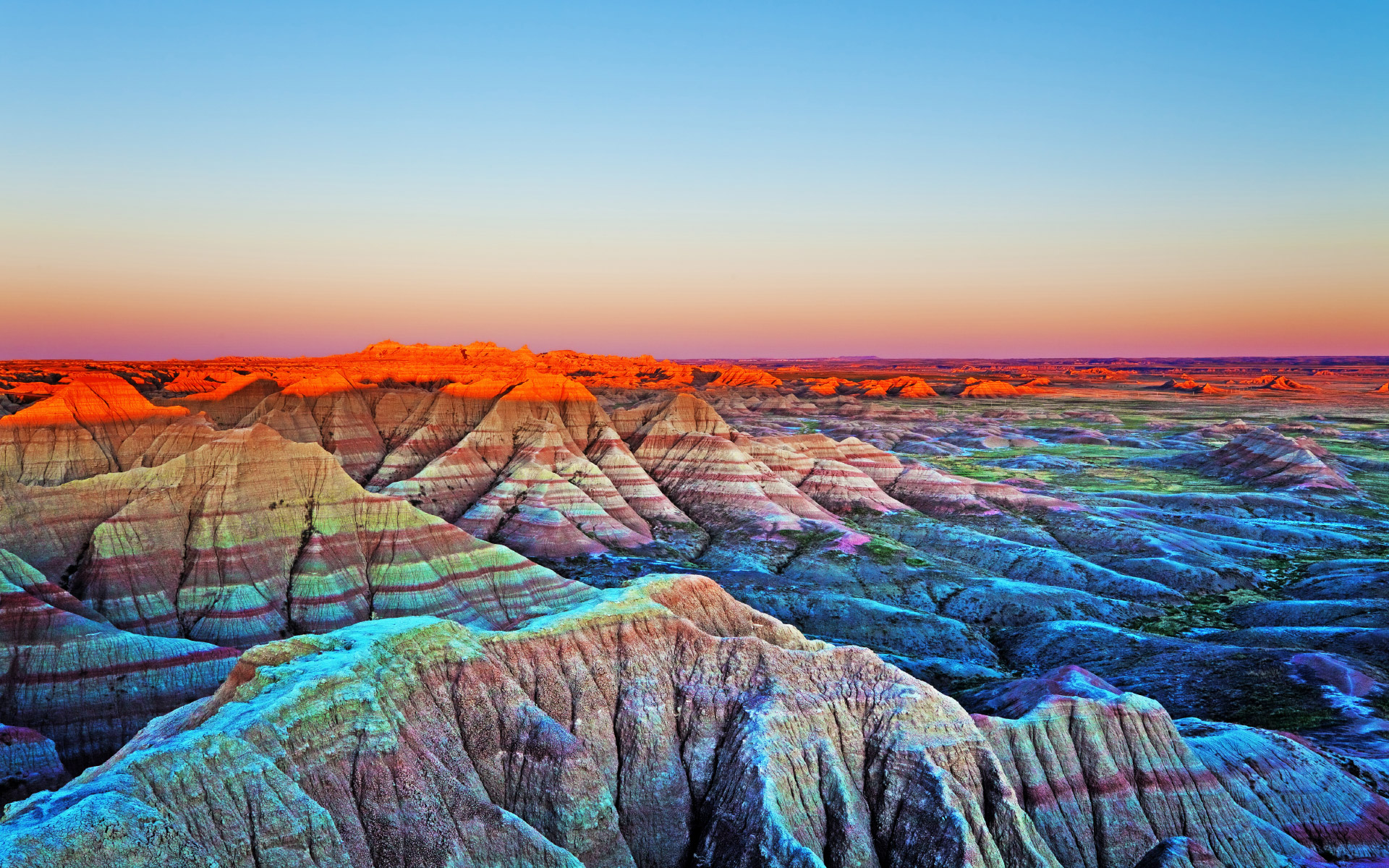 fond d'écran badlands,badlands,paysage naturel,la nature,ciel,horizon