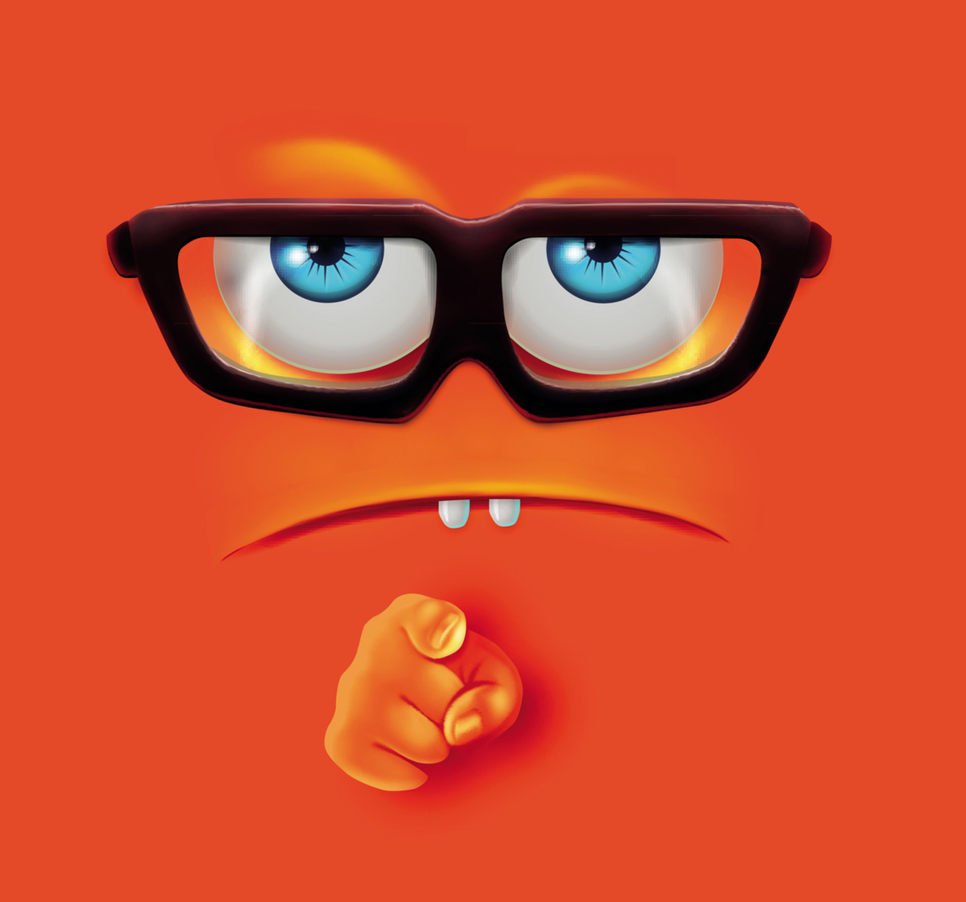 funny face wallpaper,eyewear,cartoon,glasses,orange,nose