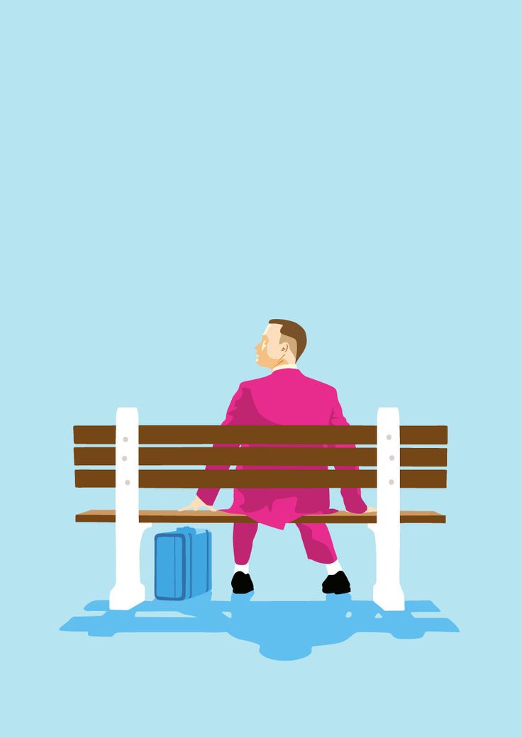 forrest gump wallpaper,sitting,furniture,cartoon,illustration,shoulder