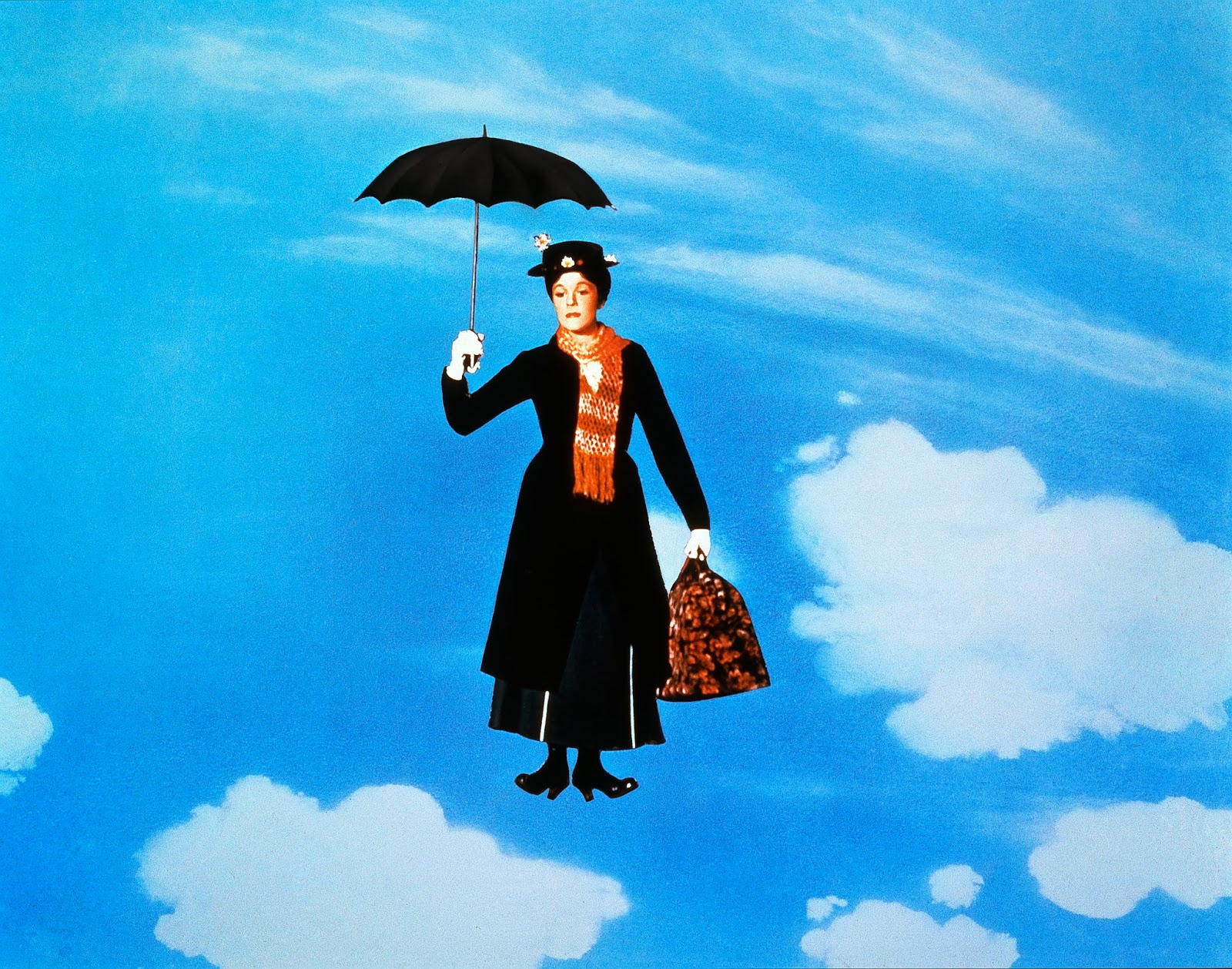 fond d'écran mary poppins,parapluie,ciel,bleu,illustration,art