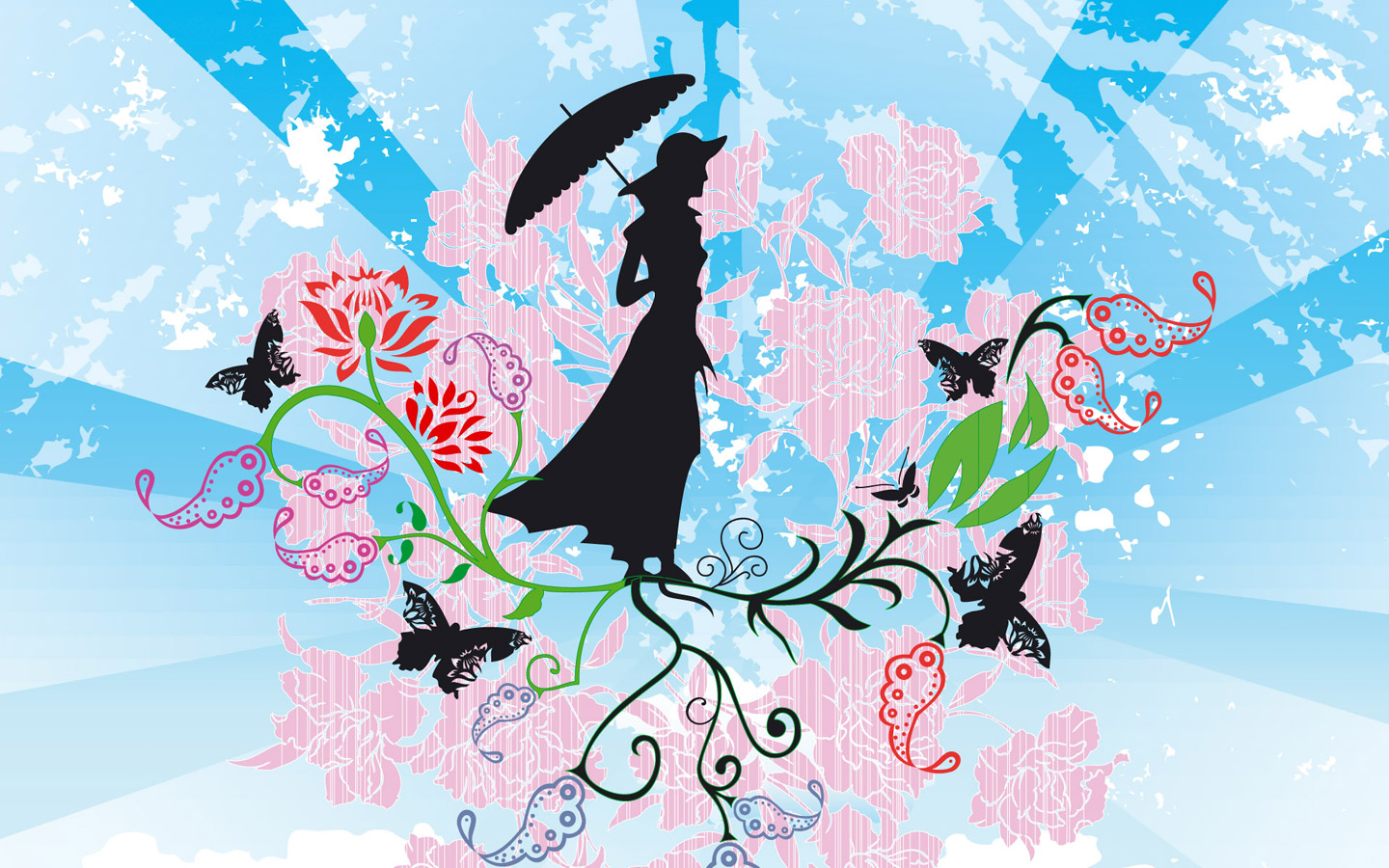 mary poppins wallpaper,illustration,cartoon,graphic design,art,font