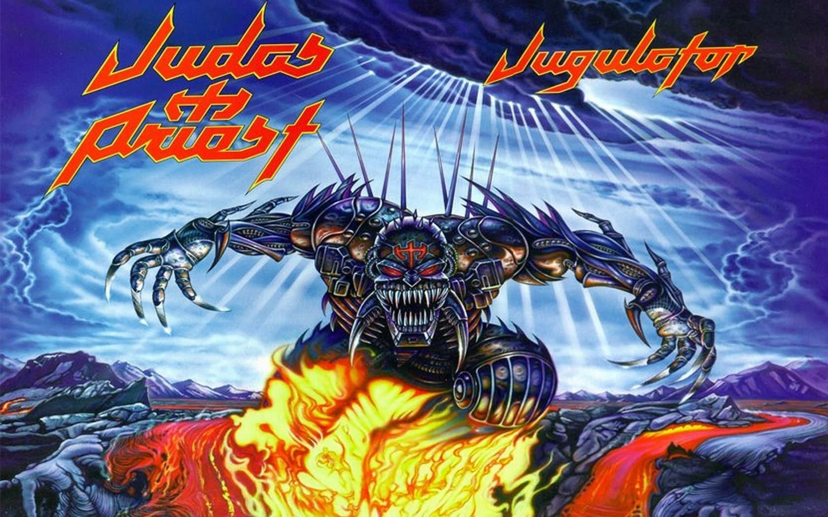 judas priest wallpaper,fictional character,demon,fiction,cg artwork,hero