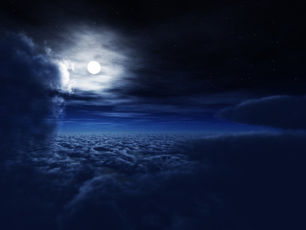 midnight wallpaper,sky,atmosphere,moonlight,blue,light