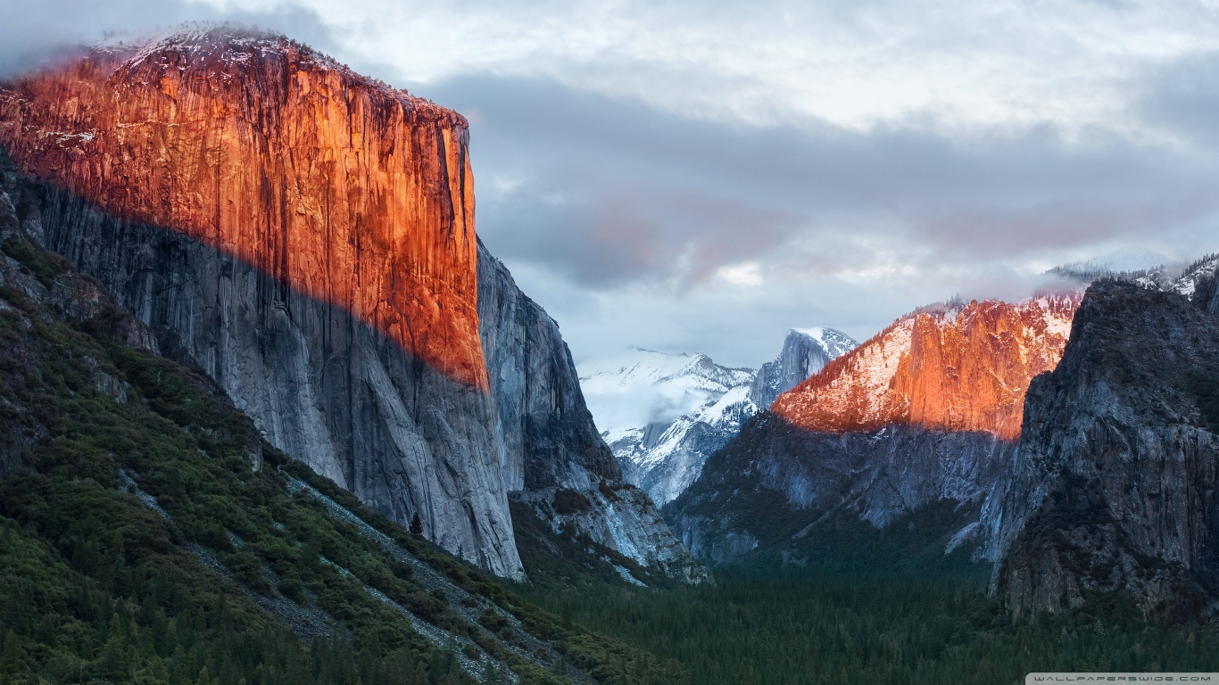 sfondo per mac os x el capitan,montagna,paesaggio naturale,natura,catena montuosa,cielo