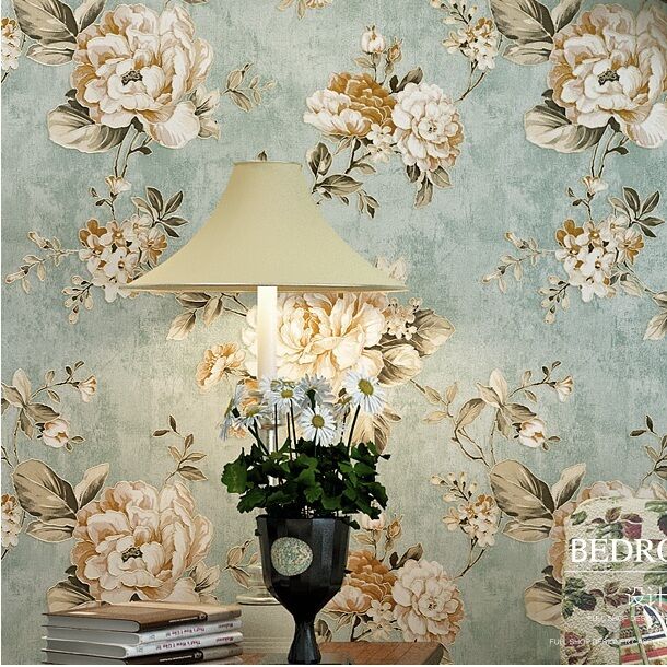 blue and cream wallpaper,wallpaper,wall,living room,room,plant