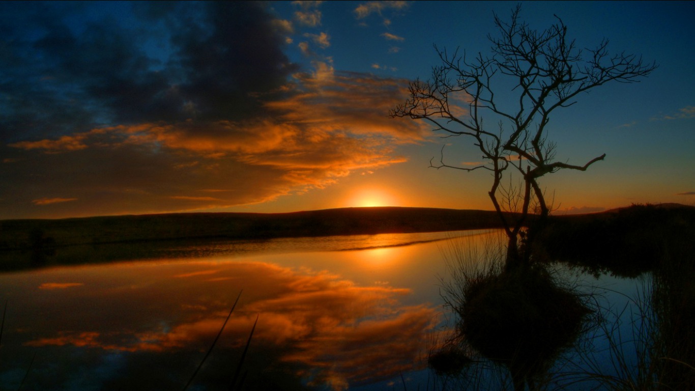 fondo de pantalla tranquilo,cielo,naturaleza,paisaje natural,agua,horizonte