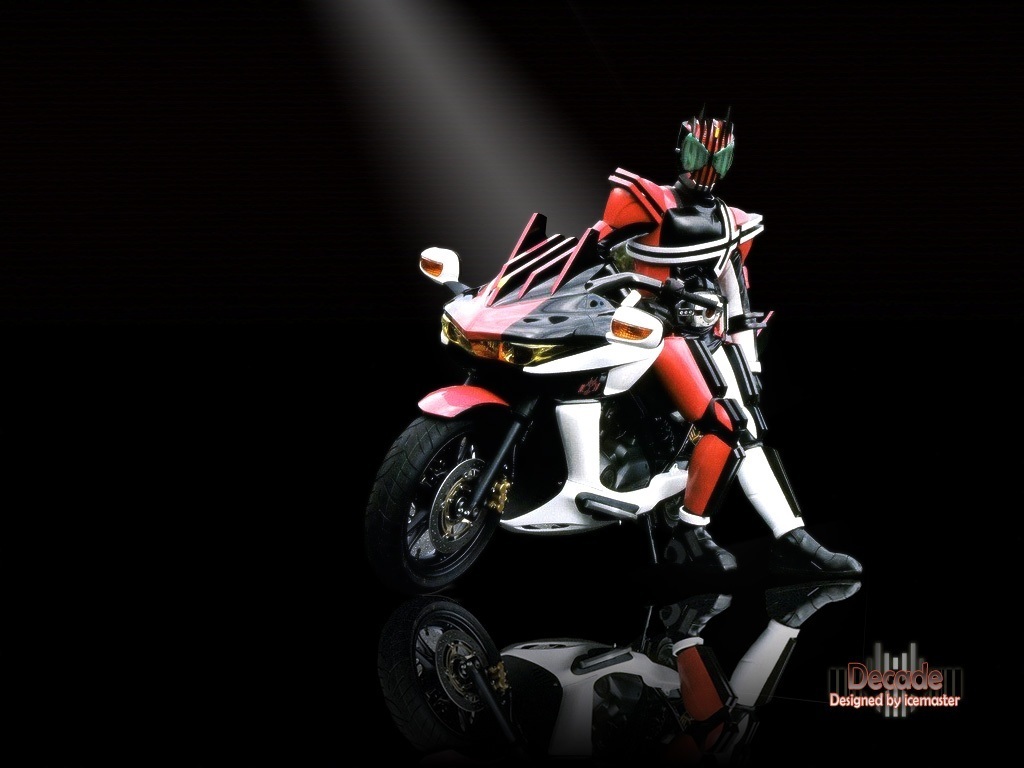 kamen rider decade wallpaper,motorcycle,motorcycling,vehicle,superbike racing,action figure