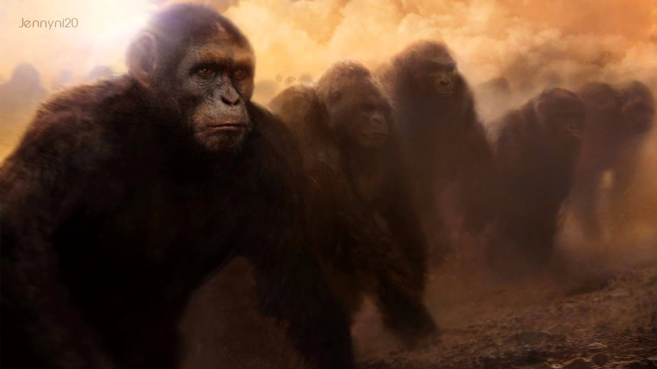 dawn of the planet of the apes wallpaper,primate,human,snout,sky,cloud