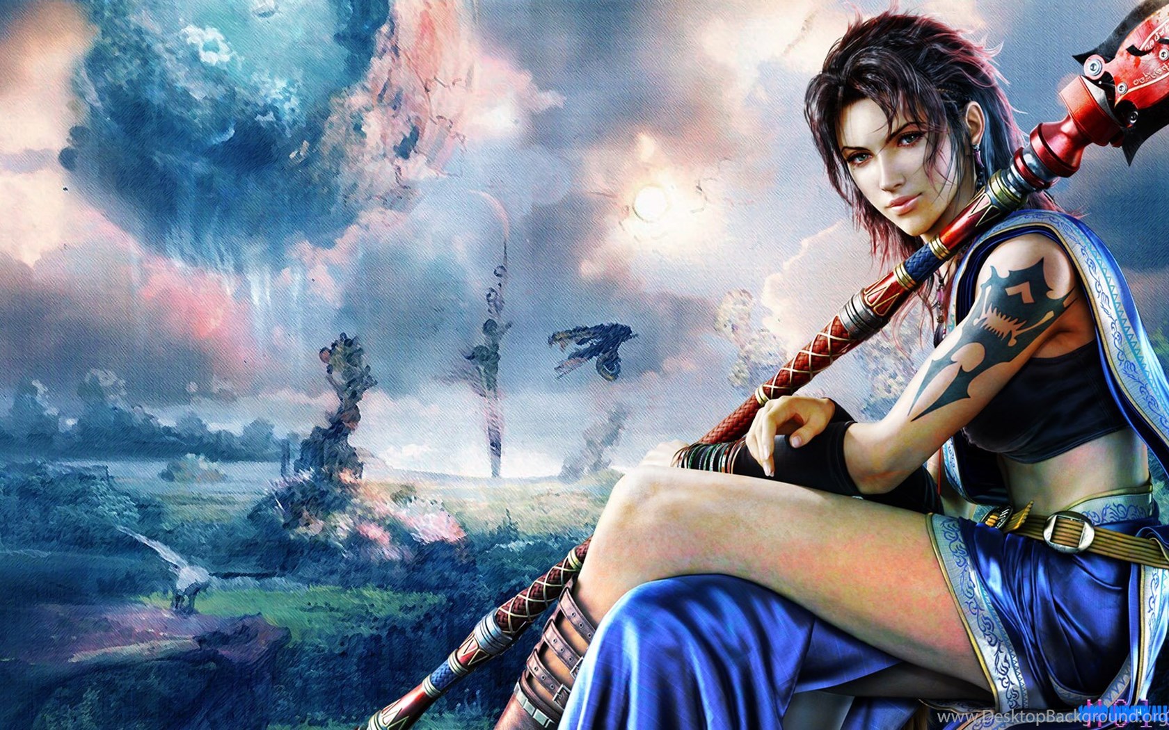 Ff13 Wallpaper Cg Artwork Musical Instrument Violist Flute Woodwind Instrument Wallpaperuse