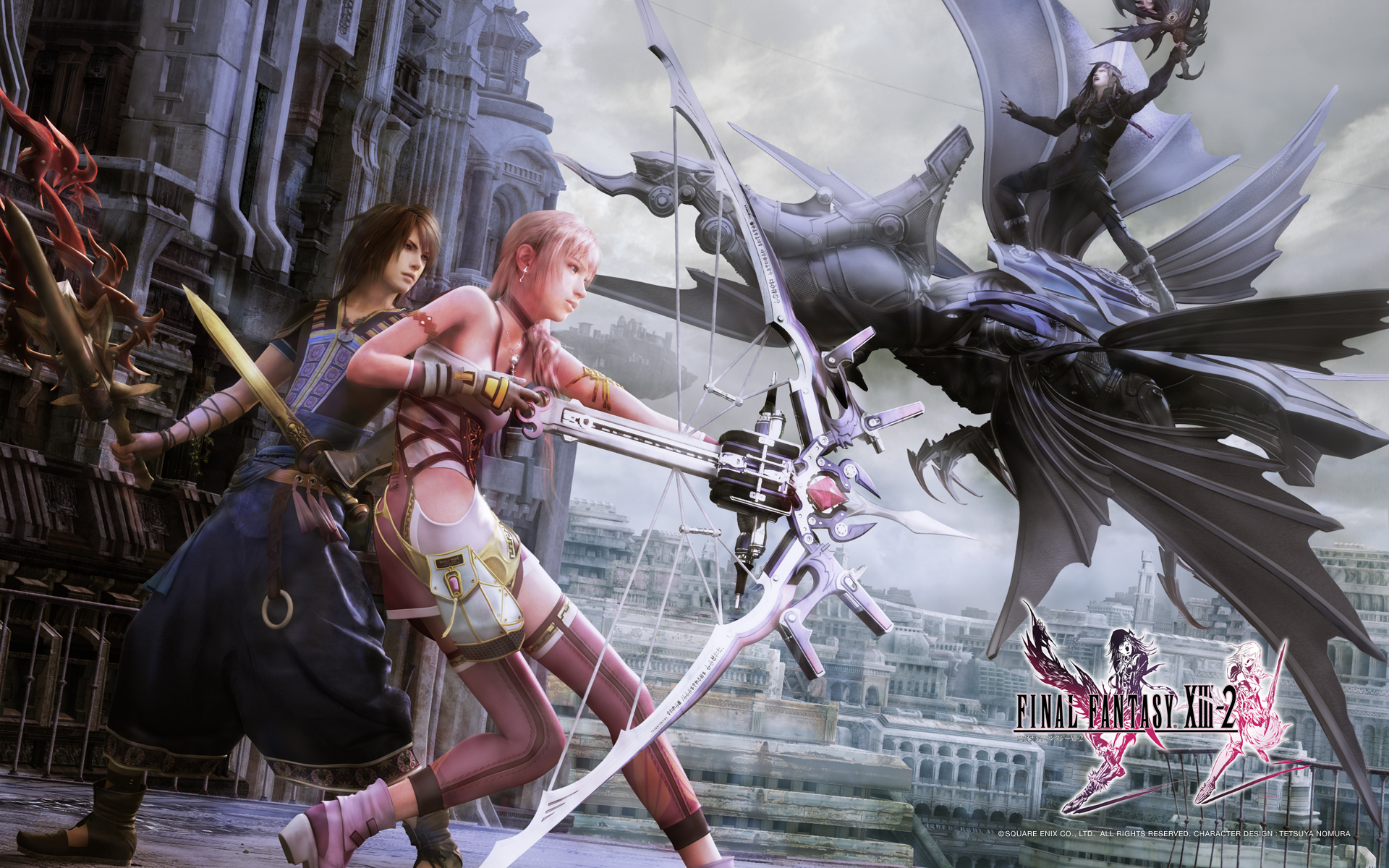 ff13 wallpaper,action adventure game,pc game,cg artwork,games,duel