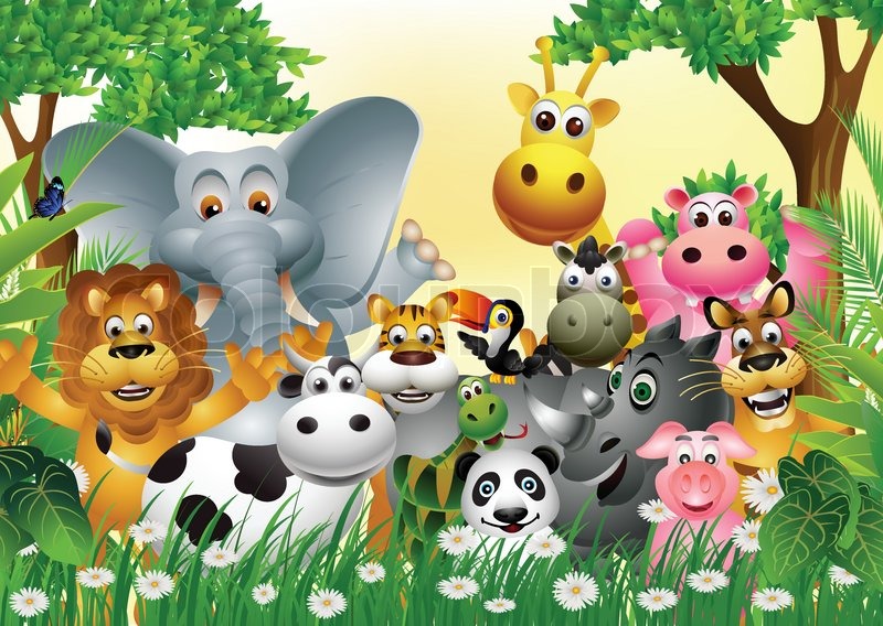 cartoon animal wallpaper,animated cartoon,cartoon,grass,illustration,animation