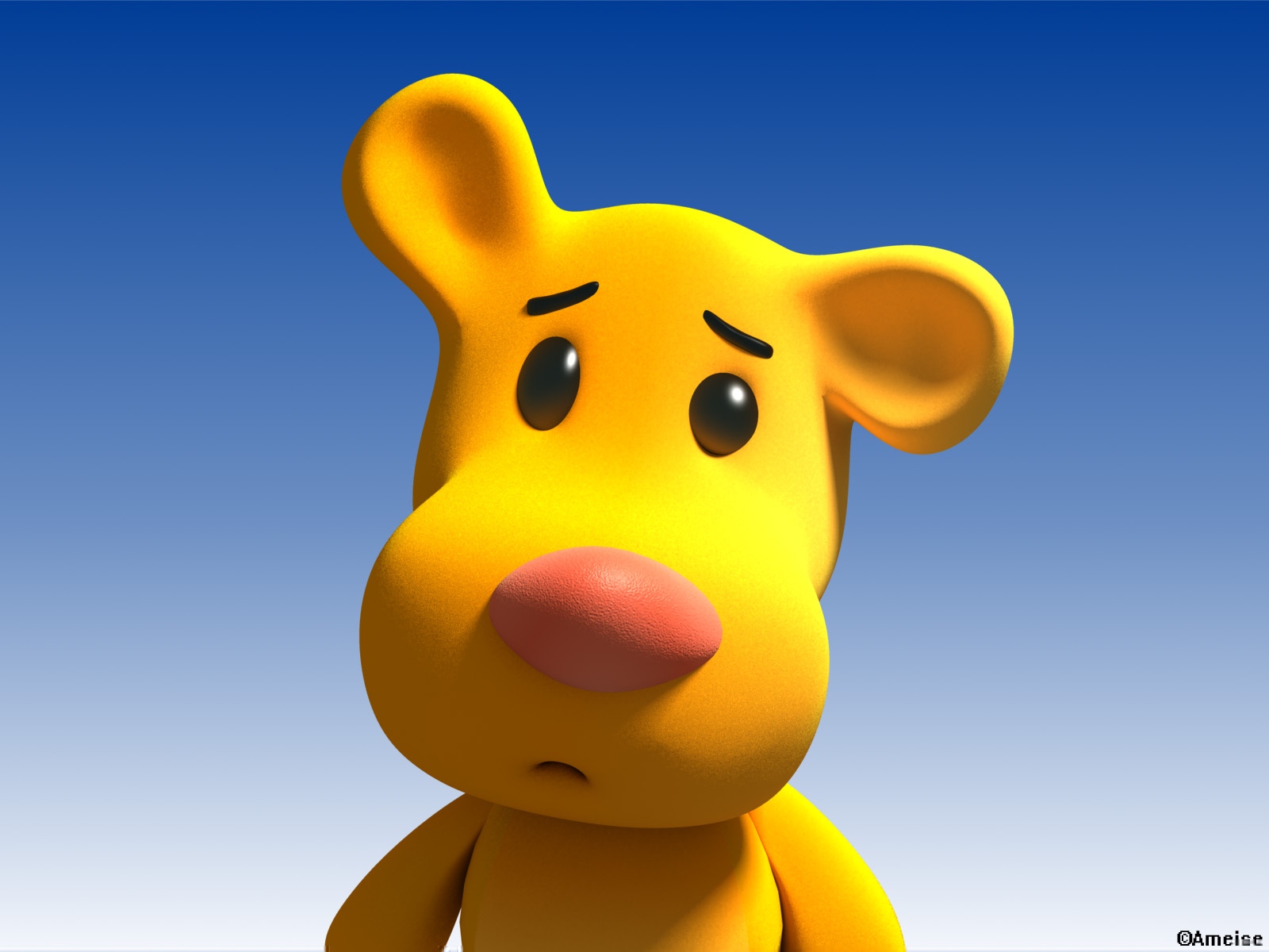 cartoon animal wallpaper,animated cartoon,yellow,cartoon,animation,sky