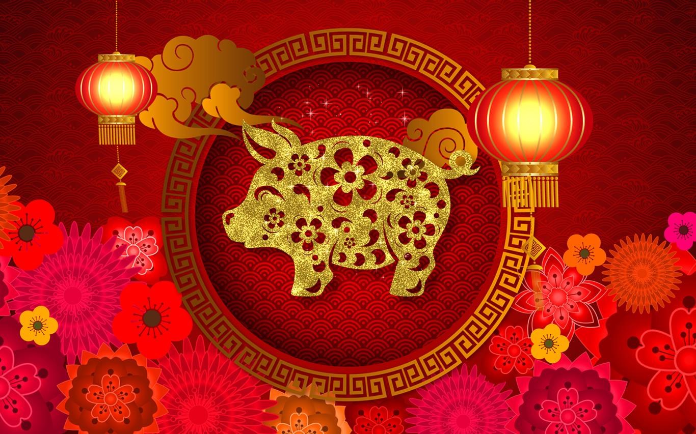 fondo de pantalla de año nuevo chino,rojo,ornamento,año nuevo chino,fiesta,ilustración