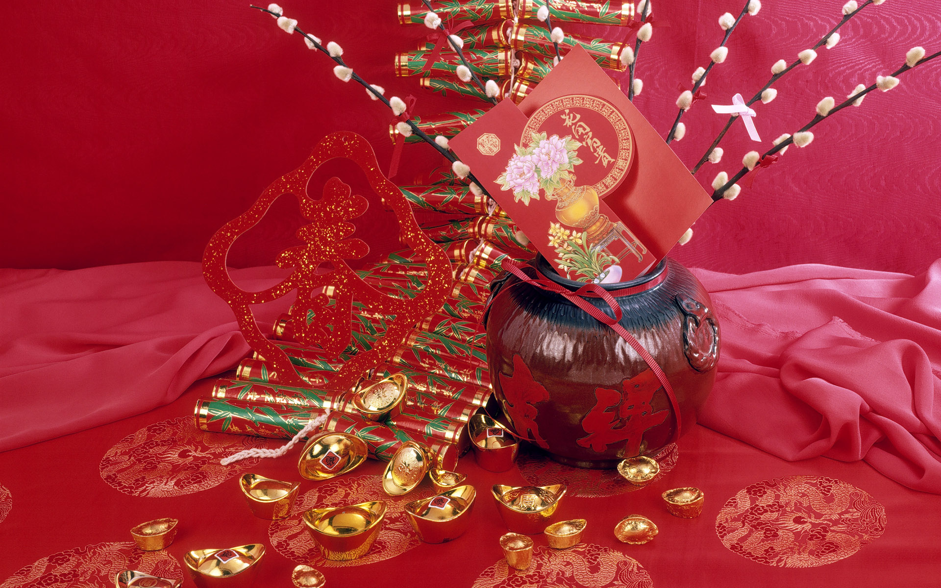 중국 새해 벽지,빨간,정물,중앙부 장식,정물 사진,결정