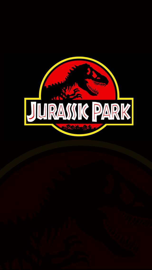 jurassic park iphone wallpaper,schwarz,rot,text,schriftart,grafikdesign