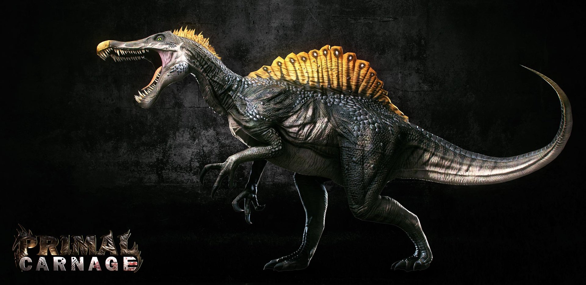 fondo de pantalla de spinosaurus,dinosaurio,tiranosaurio,modelado 3d,velociraptor,troodon