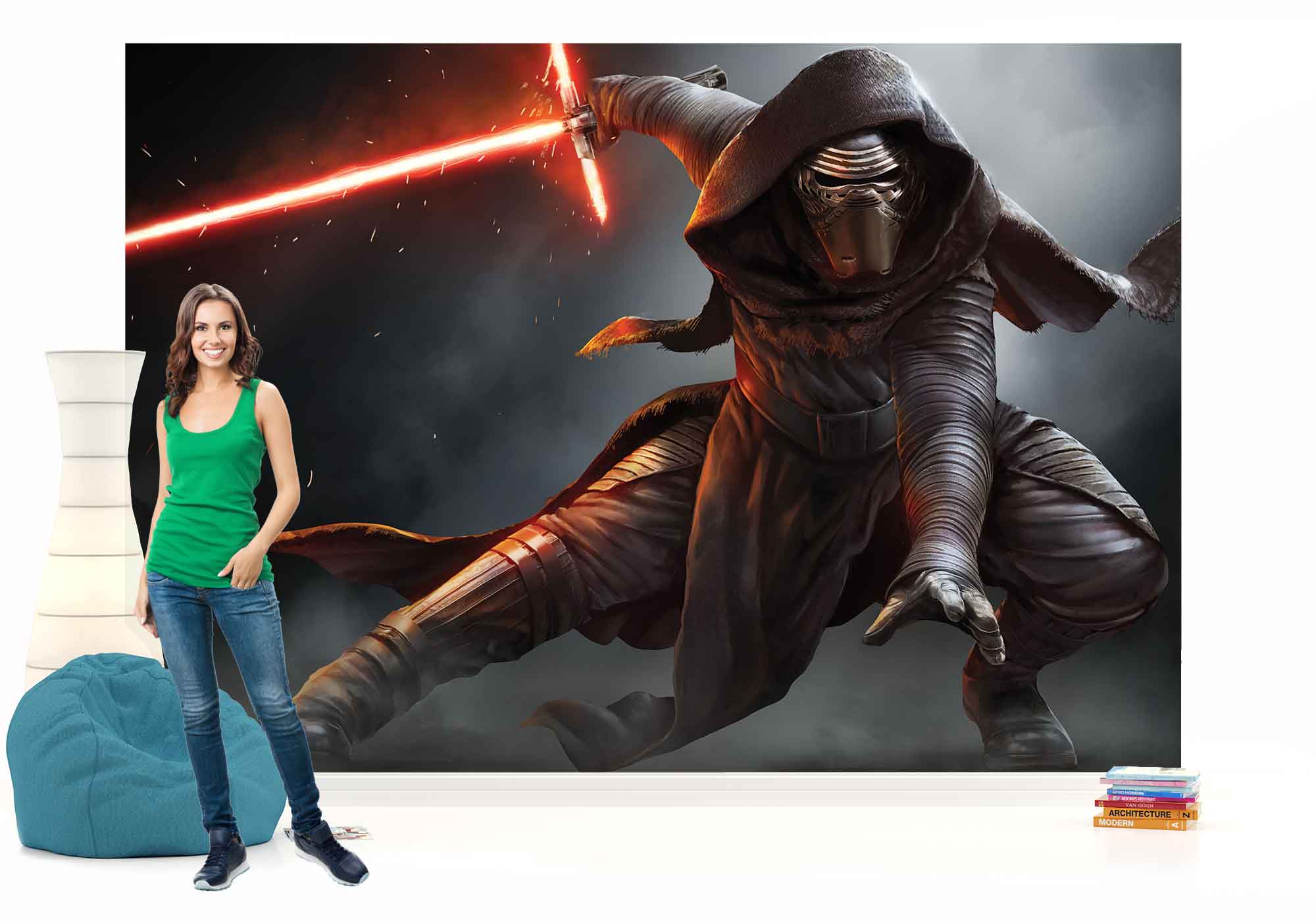 star wars wallpaper for walls,action figure,fictional character,figurine,animation,art